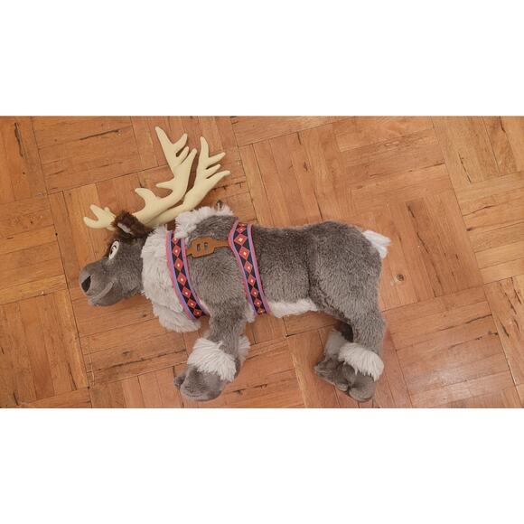 Disney Store Frozen Sven Reindeer Plush 16” In Stuffed Animal Gift - Picture 2 of 8